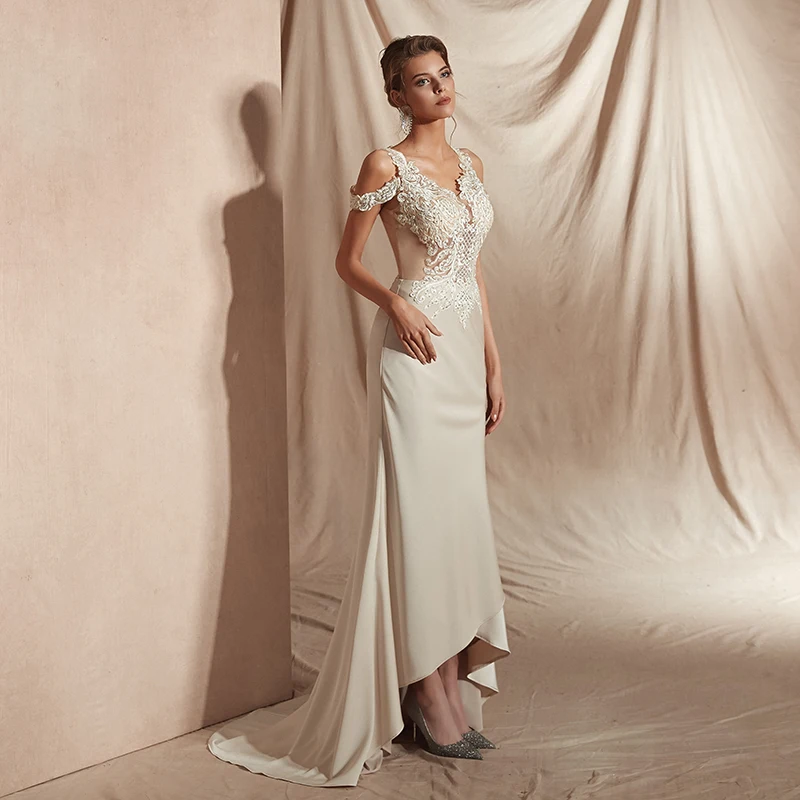 Forevergracedress реальные изображения аппликационные Свадебные платья 2019 сексуальные