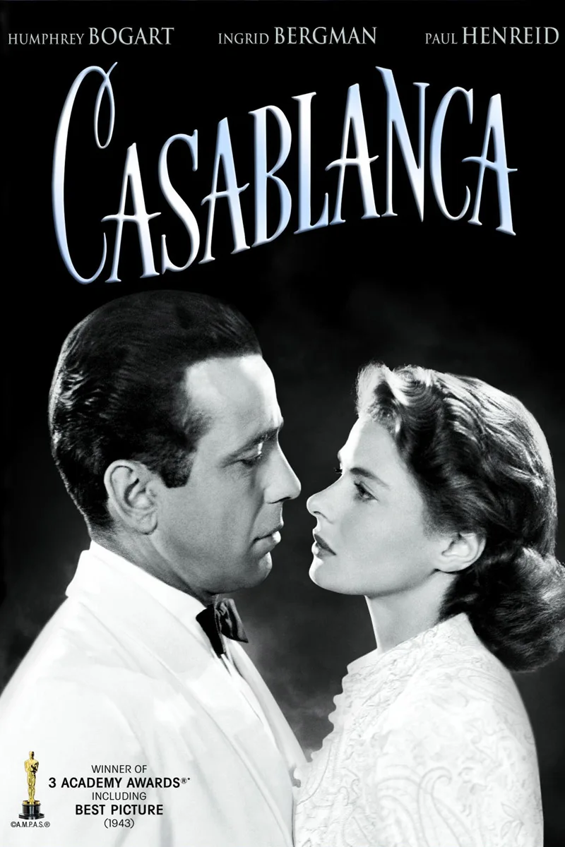 Винтажный кинопостер Касабланка (1942) 24x36 дюймов 001 | Дом и сад