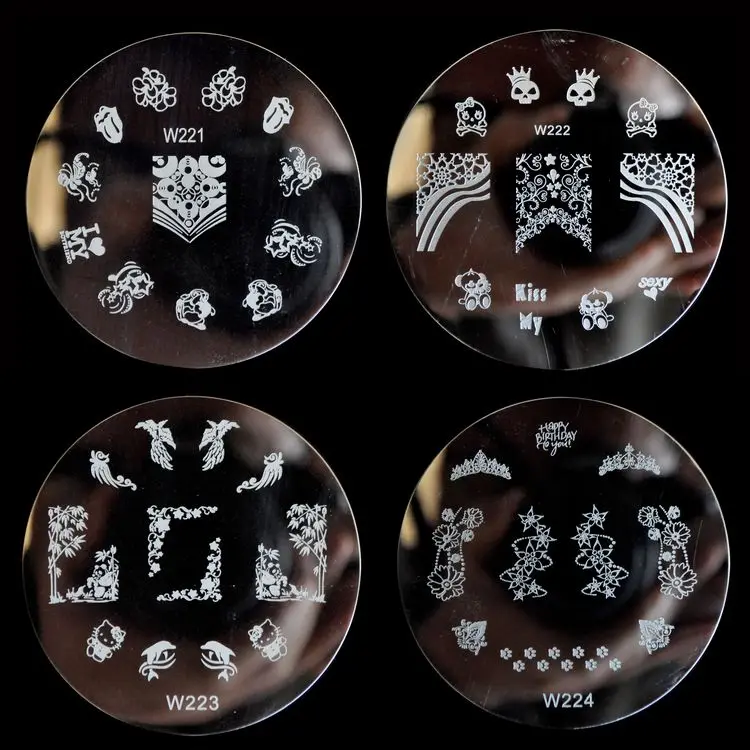 Штамповка для ногтей штамповка изображения пластины наконечник DIY Дизайн шаблон