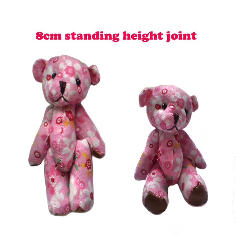 30 шт./лот мини плюшевый мишка мягкие плюшевые игрушки 8 см маленький подвеска pelucia