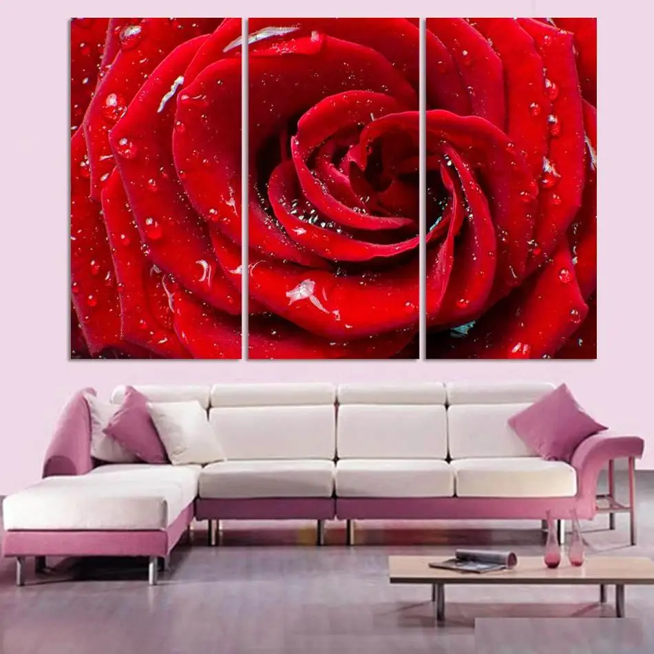 3 шт. настенные картины для гостиной холст живопись художественные принты
