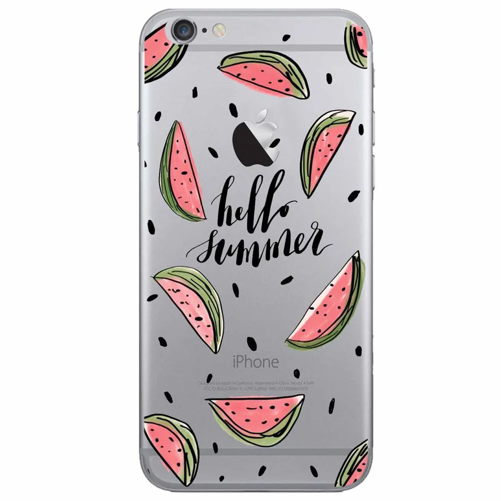 Soft Silicone TPU Case for Huawei P9 Lite Patterned Pineapple Watermelon Banana Leaves Flowers Back Cover P10 P20 |