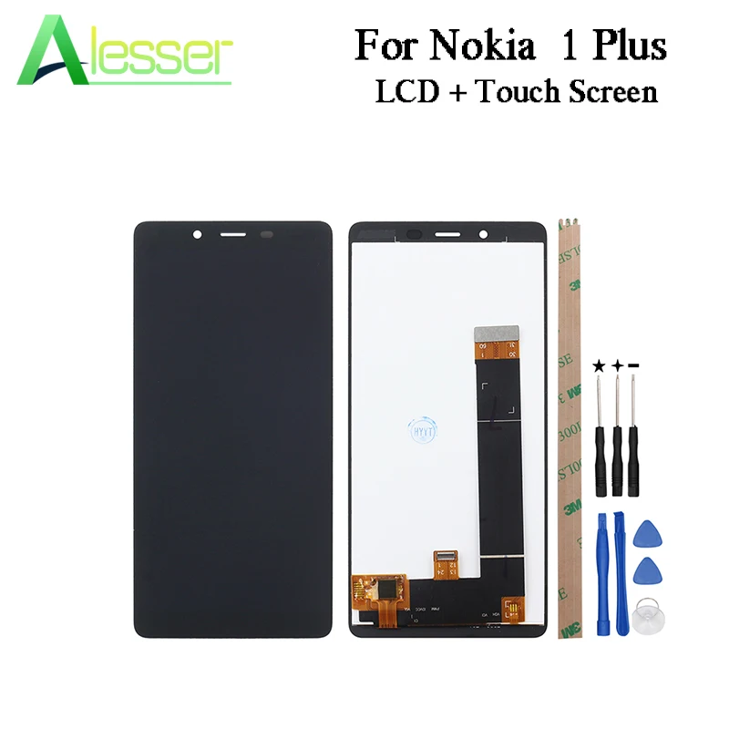 Alesser для Nokia 1 Plus ЖК дисплей и сенсорный экран 5 45 &quotсборка Замена телефон +