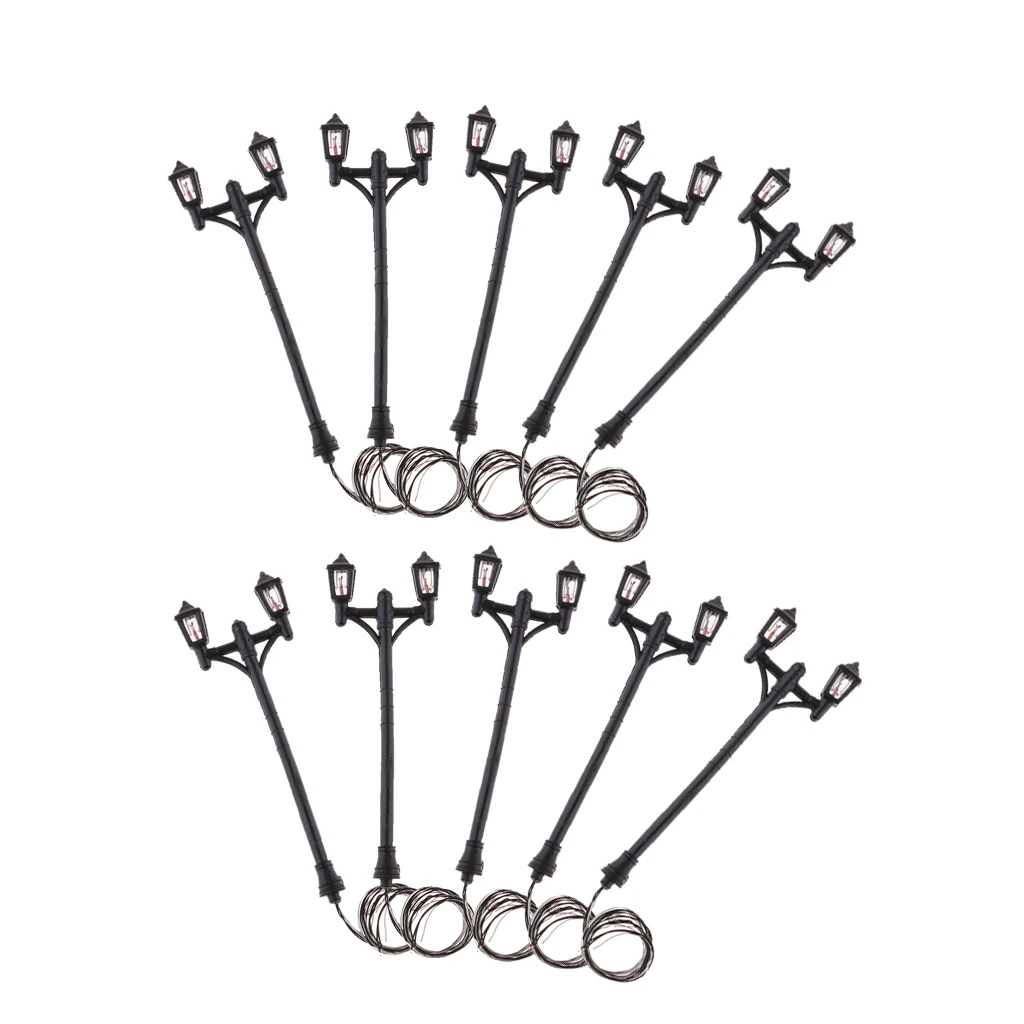 10 шт. 6 5 см высота с двойной головкой уличная лампа садовая Парковая Светодиодная