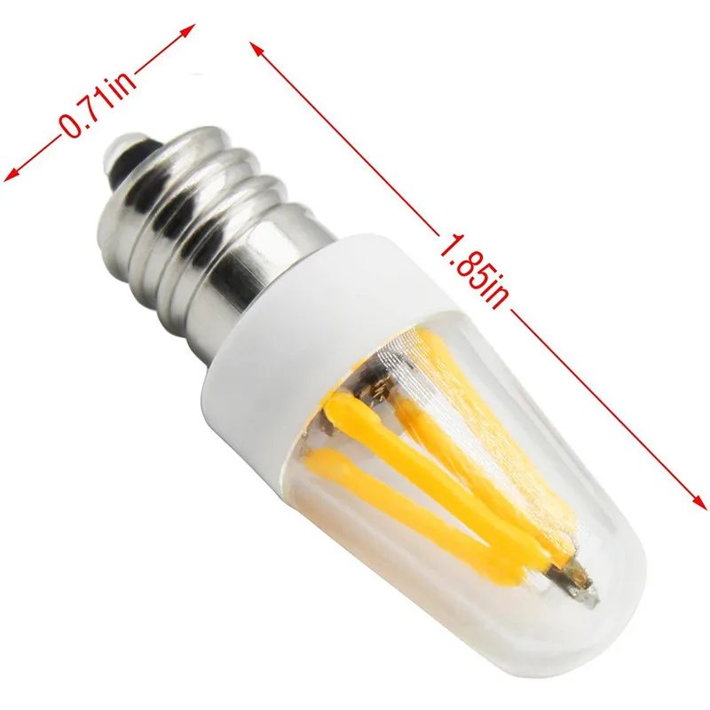 E12 LED light Bulbs Dimmable 2W Equivalent to 25 Watt Halogen Bulb 220V-240V Base White lamp | Лампы и освещение