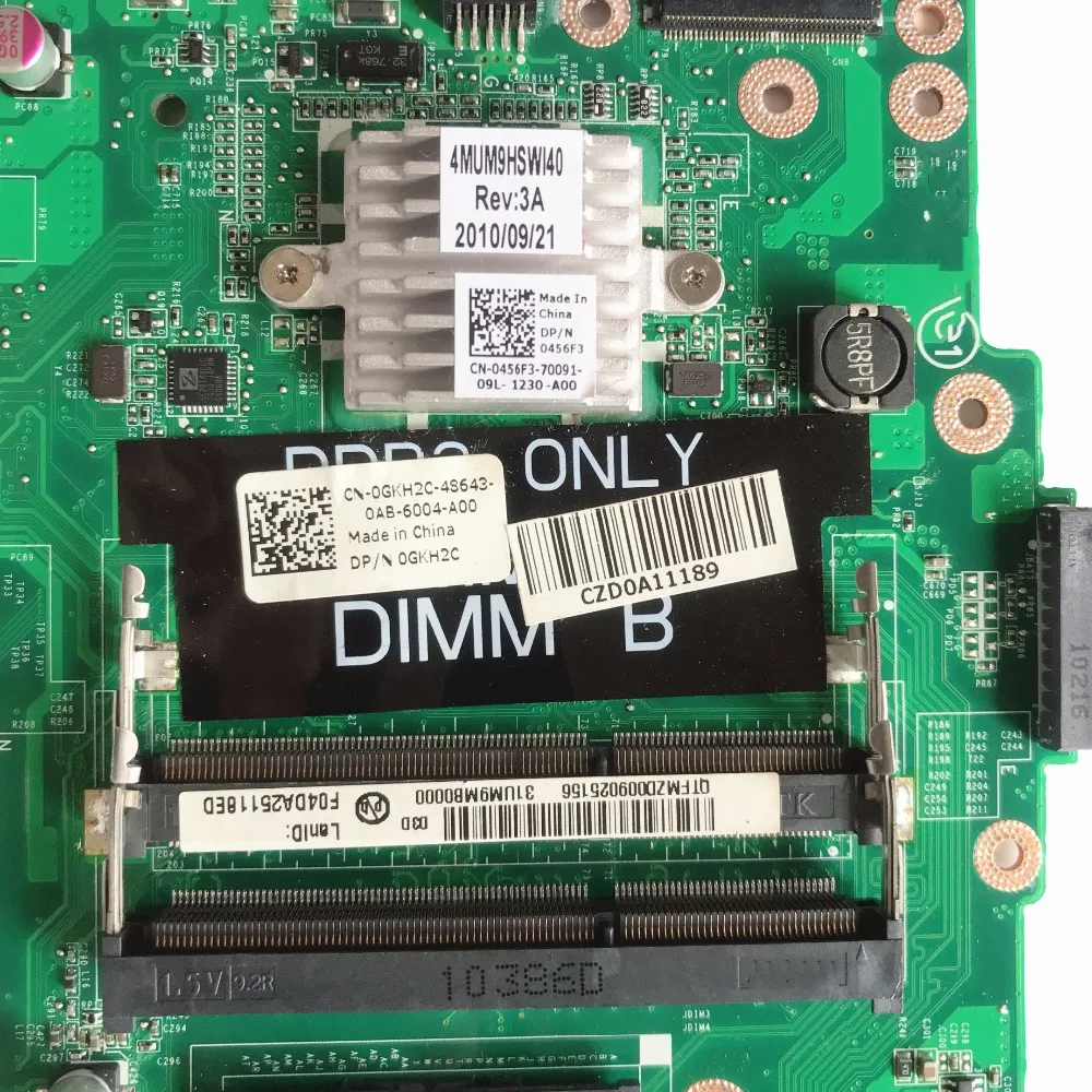 Высокое качество для DELL N7010 материнская плата ноутбука CN-0GKH2C 0GKH2C GKH2C DA0UM9MB6D0 HM57 100%