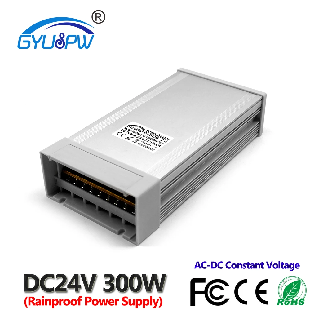 Блок питания постоянного тока 220 В 110 переменного в DC24V 12.5A 300 Вт импульсный