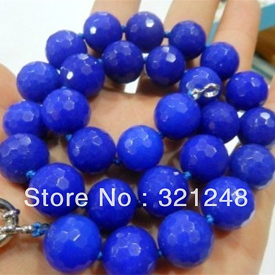 

Beautiful 10mm hot sale faceted round lovely beads diy Necklace making 18" GE1005