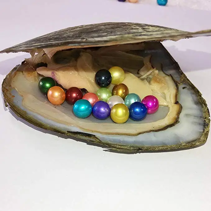 HENGSHENG 1 шт пресноводный жемчуг Oyster культивированный с 15 6-8 мм почти круглый внутри