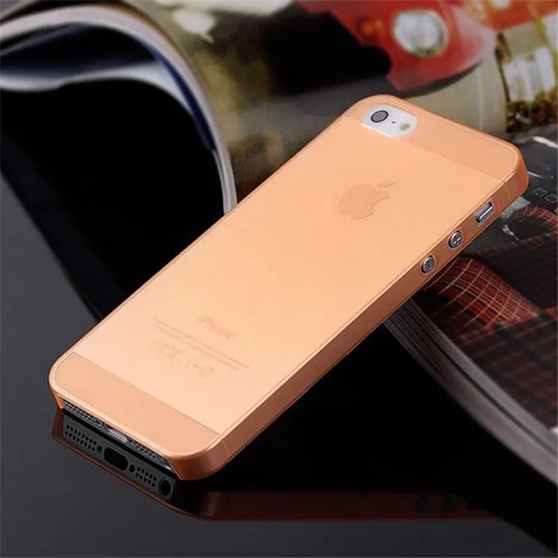 Чехол для iPhone 8 7 Plus 6 6s 5 5S 4 4S матовый прозрачный Ультратонкий Мягкий Прозрачный из