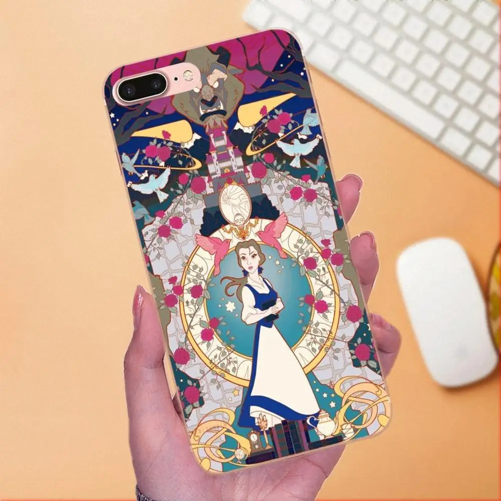 Мягкий чехол из ТПУ для телефона Huawei Mate 7 8 9 10 20 P8 P9 P10 P20 P30 Lite Plus Pro 2017 Beauty Beast Rose Princess |