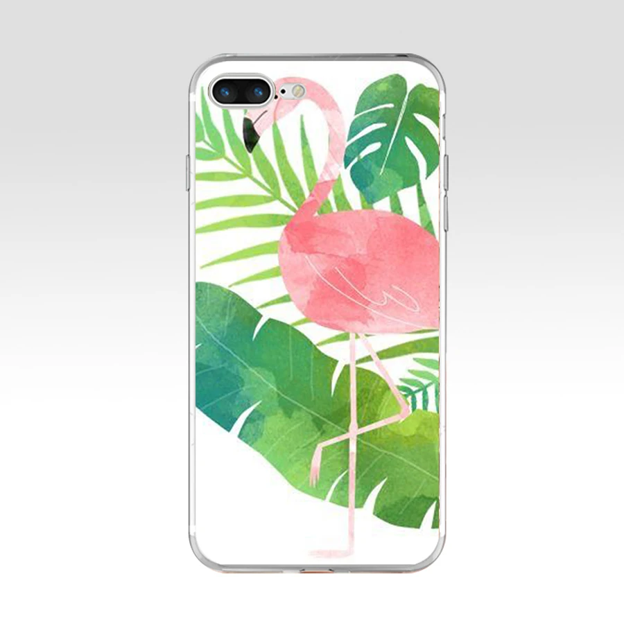 53AQ тропический Фламинго Мягкий ТПУ силиконовый чехол для Apple iPhone 6 6s 7 8 plus |