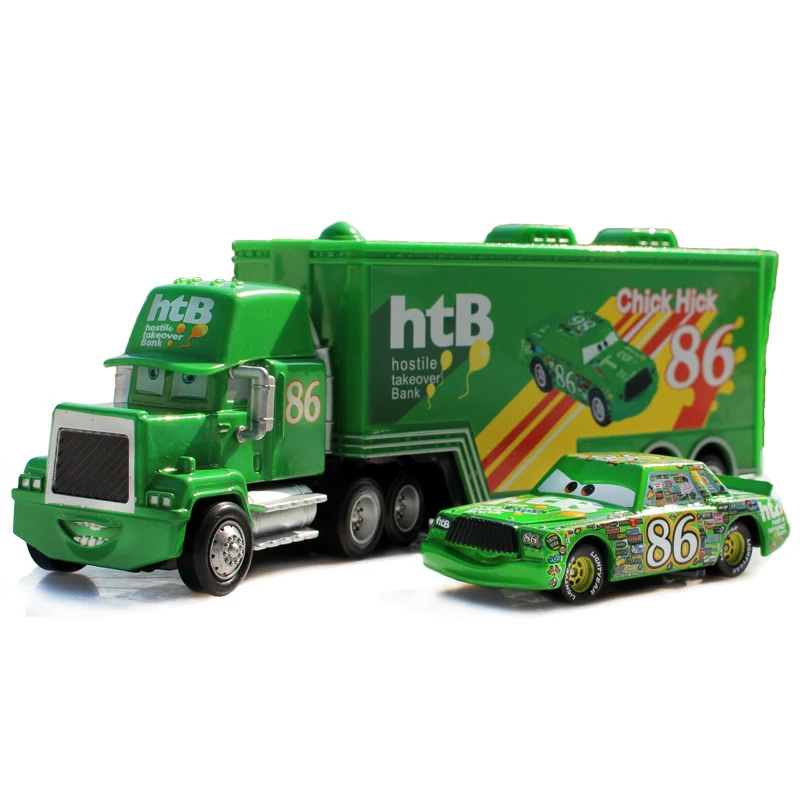Disney Pixar Cars 2 3 Jackson Storm Mack Uncle Truck 1:55 литая молния McQueen модели игрушечных автомобилей детский подарок на день рождения