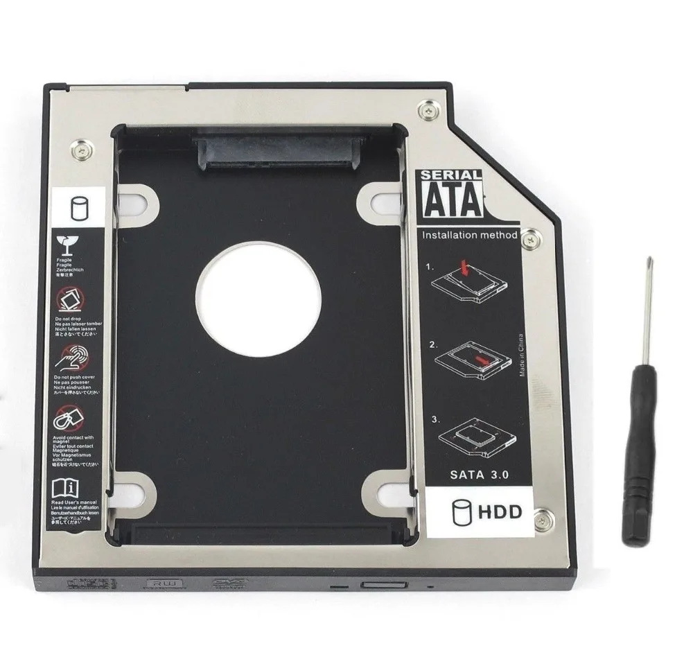 WZSM новый 9 5 мм SATA 2nd SSD HDD Caddy для MSI GE62VR GT72VR GE72VR GP72VR GL62 GL72 6QD MS 1796 GP62 6QF жесткий диск