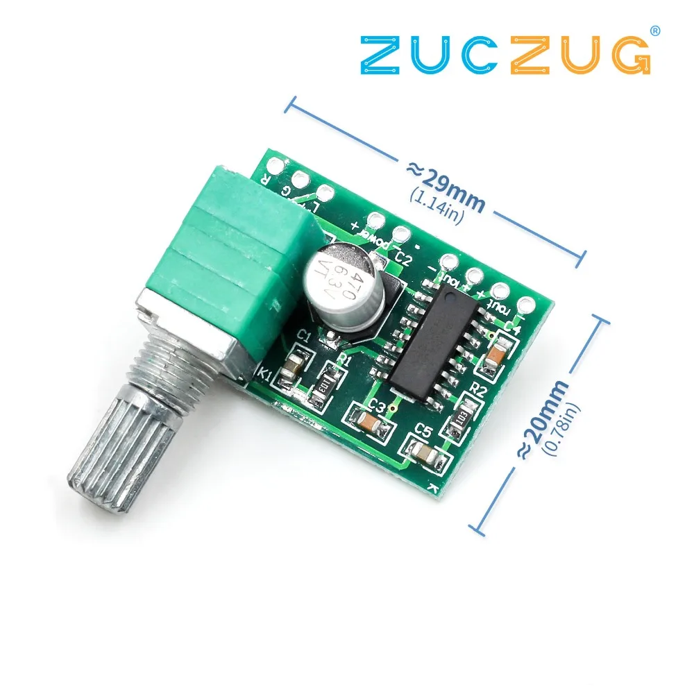 PAM8403 5V усилитель мощности аудио Плата 2 канала 3W регулятор громкости/USB