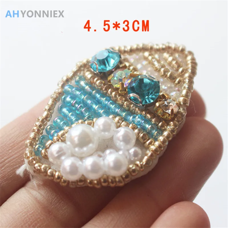 1 шт. аппликация в японском стиле ракушки бусины|patches appliques|beaded patchesapplique sew |