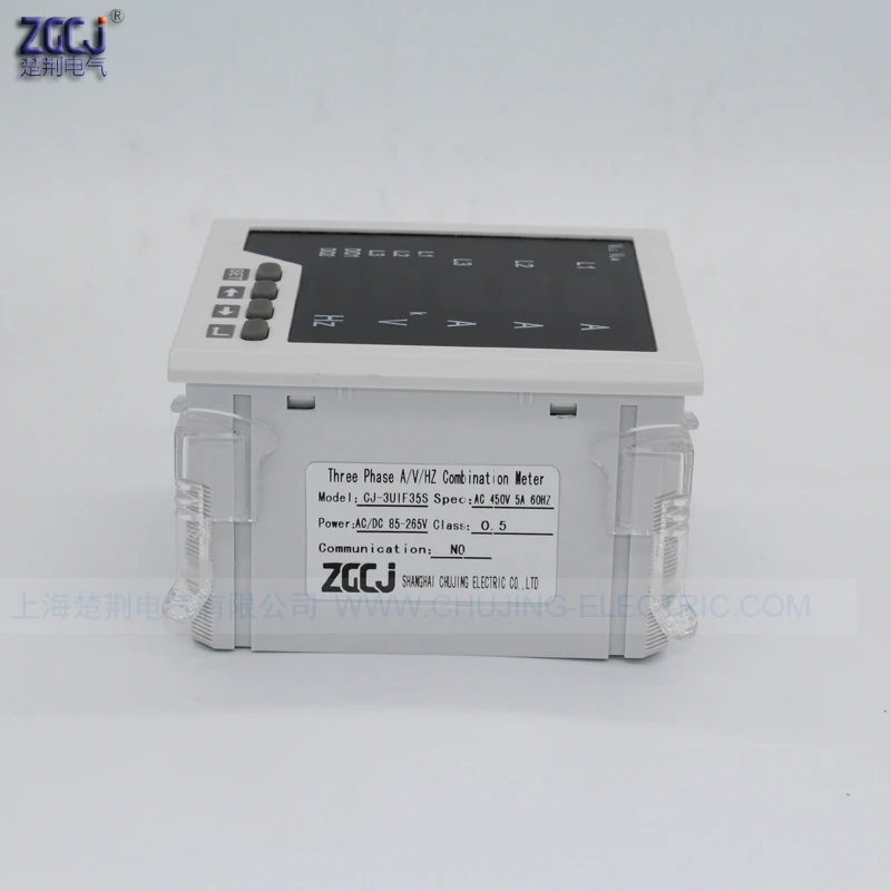 

AC0-5A,AC0-450V,60Hz Short depth panel meter 3 phase A V Hz combination panel meter 3UIF35S digital display multifunction meter