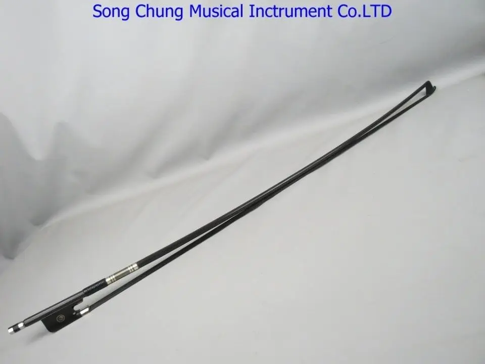 

1pcs powerful plaid black black Horsehair # Carbon fiber viola bow 7974