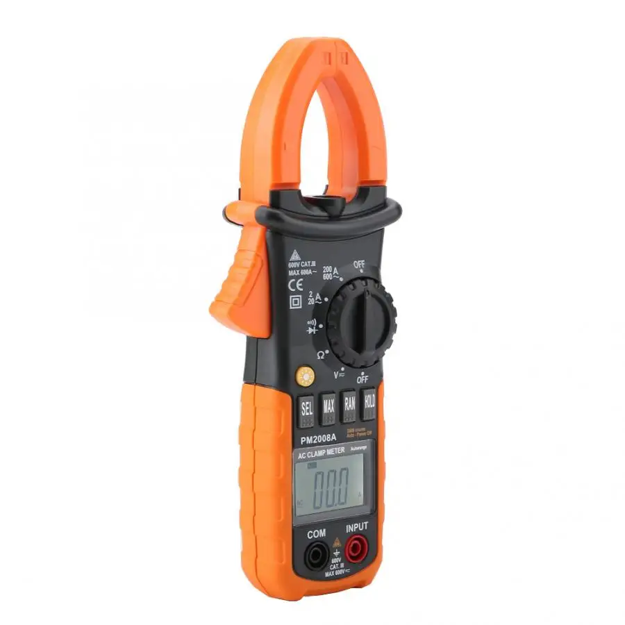 Цифровой мультиметр зажим PEAKMETER PM2008A с автоматическим выбором
