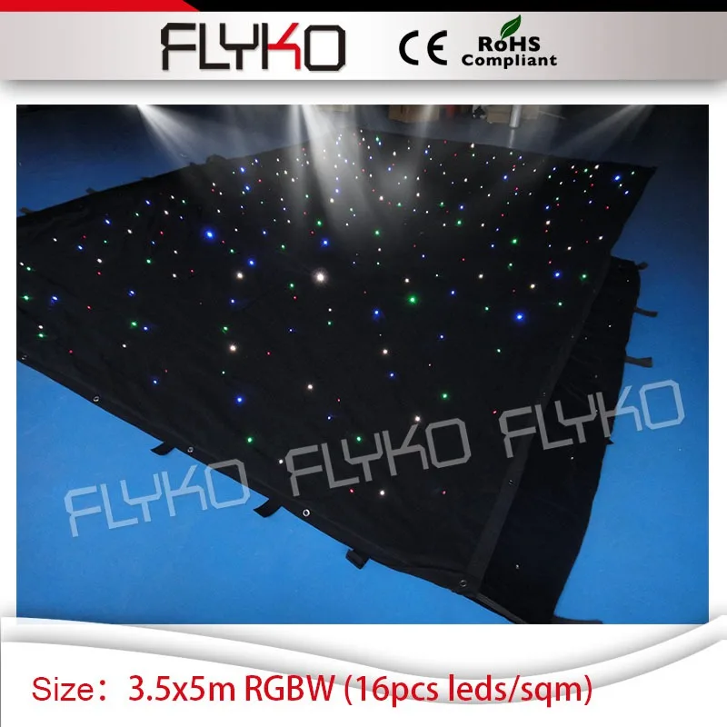 RGBW одноцветная потолочная звезда свет 3 5 м * led twilking фон занавес|led star curtain|led backdrop