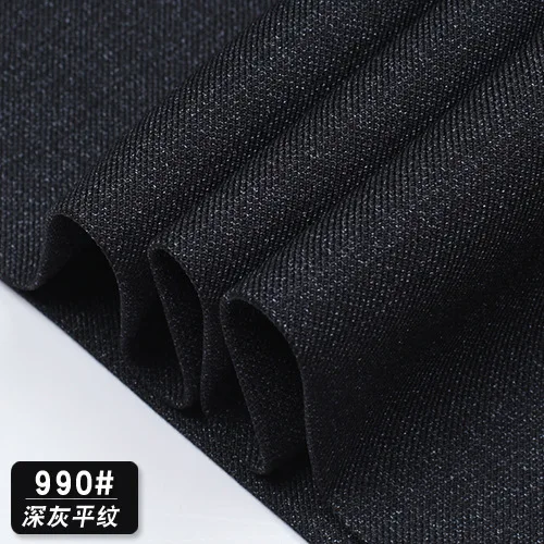 990 dark grey Высококачественные модные утепленные мужские брюки классические деловые повседневные Прямые брюки свободный костюм брюки с высокой талией мужские брюки - Цвет: 990 dark grey