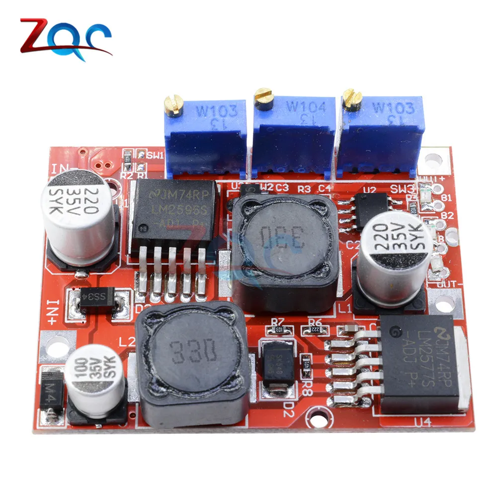 LM2596S DC LM2577S повышающий понижающий модуль преобразователя Напряжения регулятор