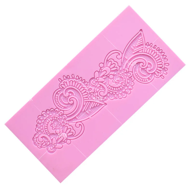 Красивая силиконовая форма для торта с Фениксом кружевная Цветочная Форма