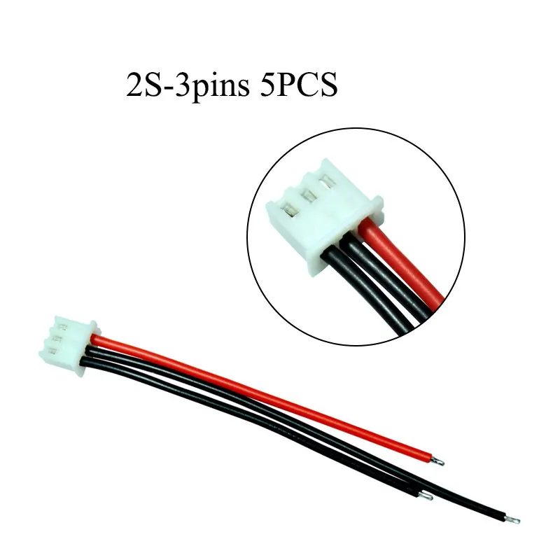 2S1P 5 шт. Lipo 2S 3S 4S 5S 6S батарея балансировщик провода кабель JST-XH JST XH разъем адаптера 22AWG 100 мм 10 см - Цвет: 2S1P