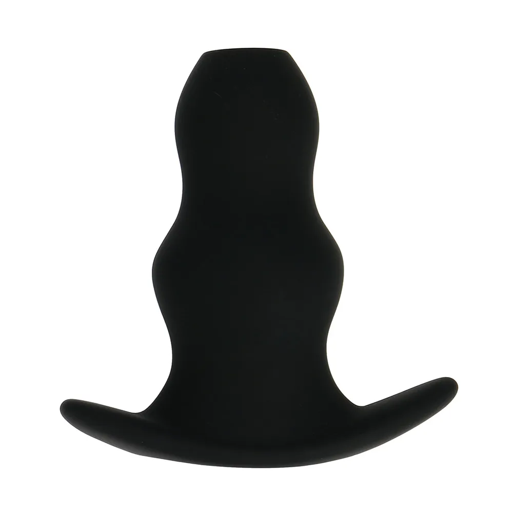 Hollow silicone anal plug Pull Ring Ball Silicone Women and Men Erotic Stainless Trainer Toys Products Butt Plug W321 |
