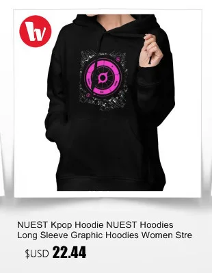 NUEST Kpop худи NUEST толстовки с длинным рукавом худи с принтом женская уличная одежда большого размера сексуальный хлопковый красный пуловер с капюшоном