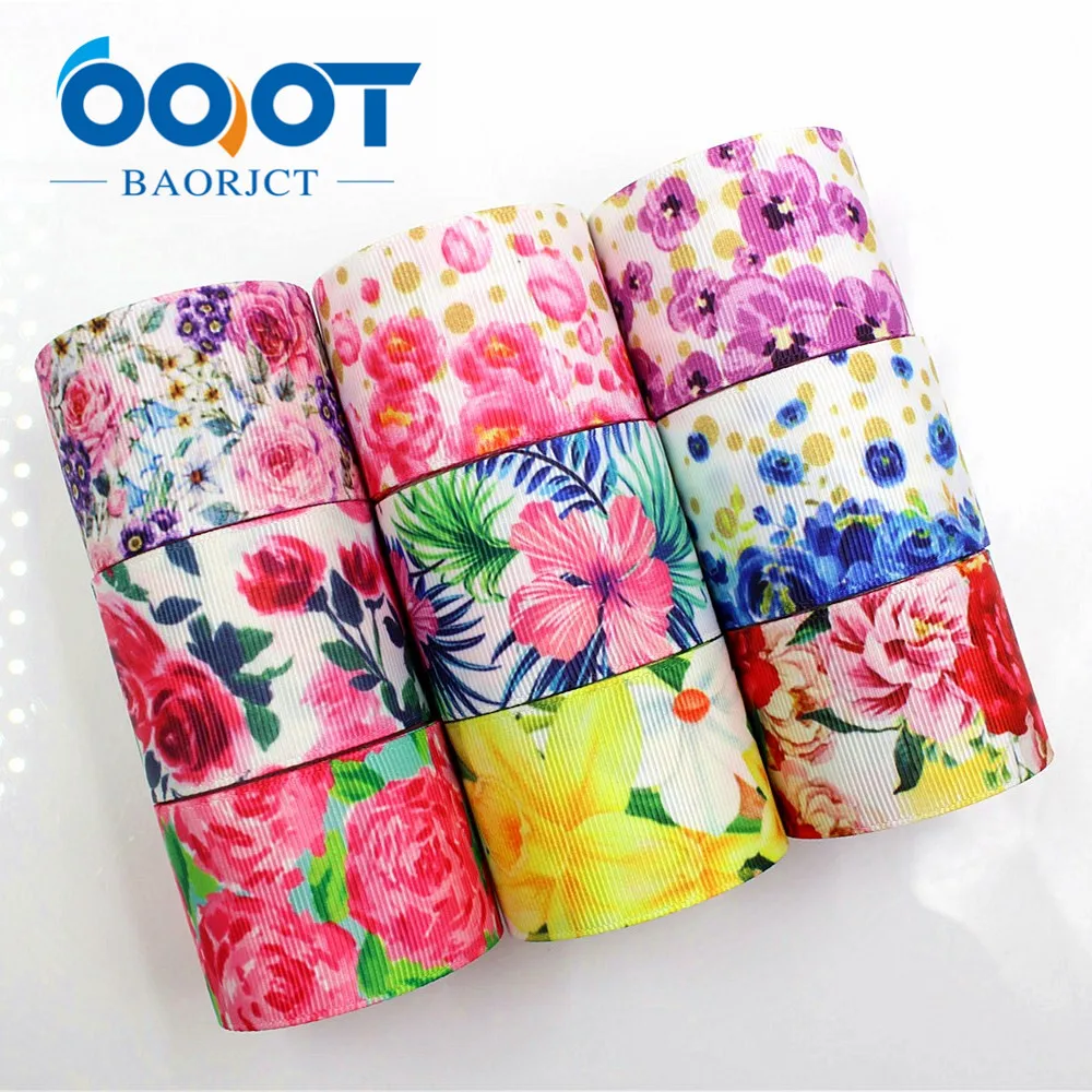 OOOT BAORJCT 183175 38 мм 10 ярдов мультфильм ленты с цветами Термальность печатным