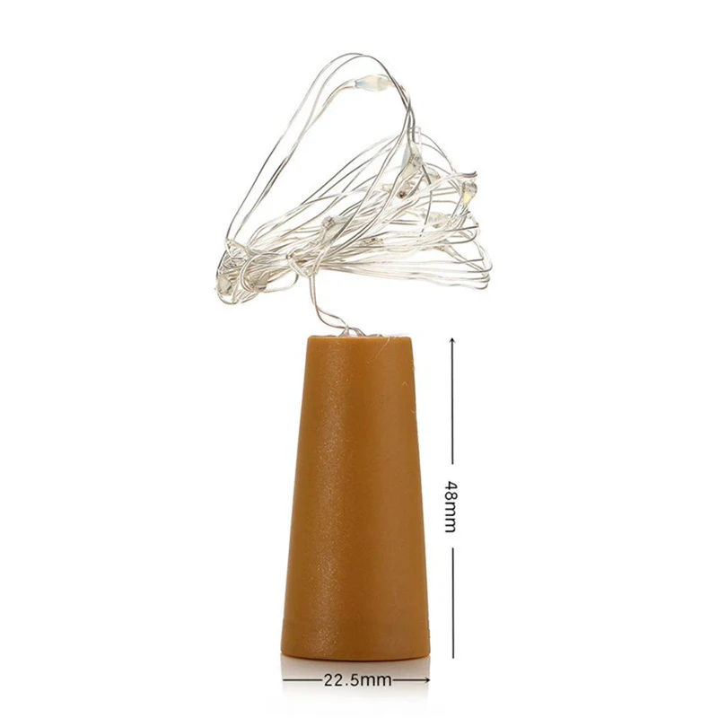 Novelty Wine Bottle Cork Copper String Lights 20 LED Wire light DIY Party Christmas Halloween Wedding | Лампы и освещение