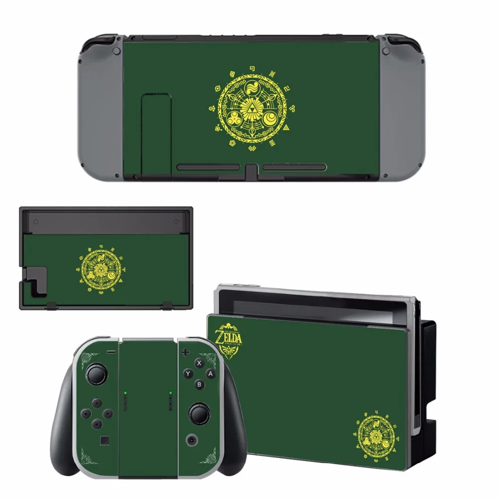 Виниловая наклейка на кожу Zelda крышку для консоли переключателя и контроллера Joy