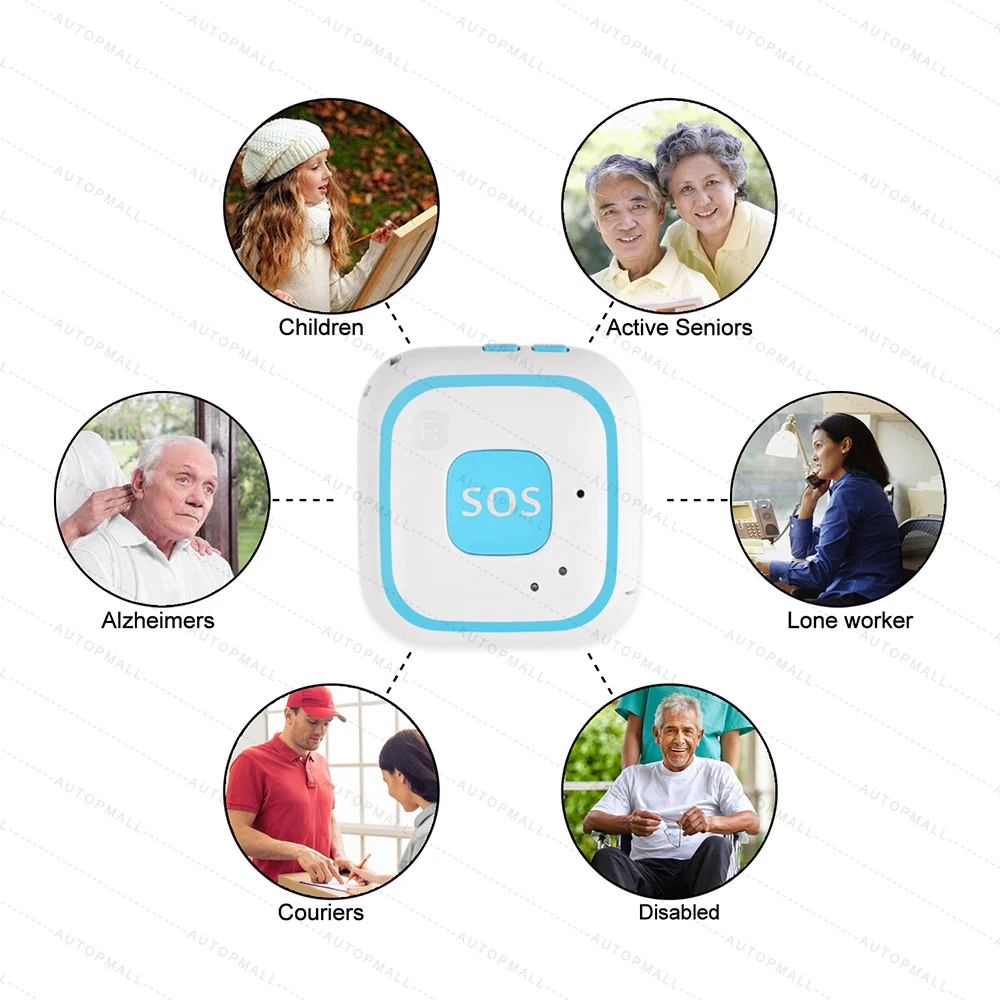 Мини GPS трекер для детей персональный локатор в режиме реального времени с