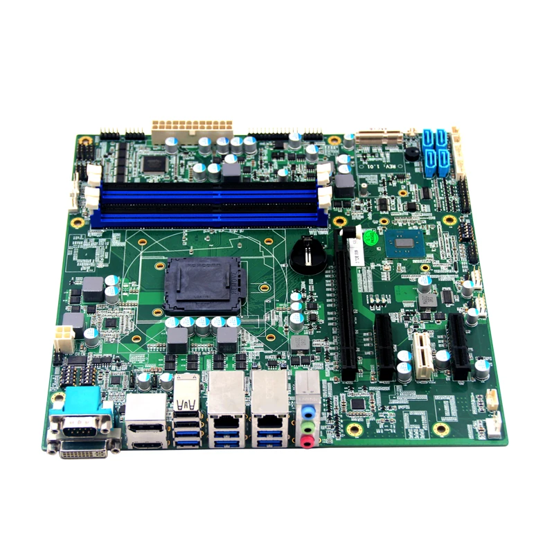 Материнская плата с дисплеем 4K Industrial MINI ITX разъемом LGA1151 и 4 разъемами DDR4 ram
