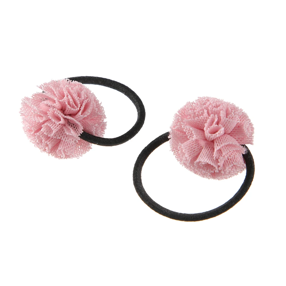 Милые головные уборы принцессы с помпоном 12 шт. эластичные ремешки для девочек
