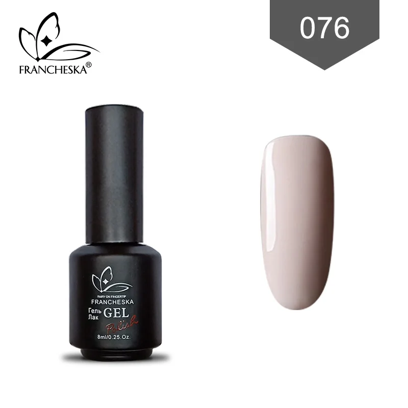 Francheska 076 Горячая Распродажа, Гель-лак для ногтей, замачиваемый Гель-лак для ногтей, Гель-лак, УФ-гель, стойкий лак для ногтей, hybrydowe unas off white, лак - Цвет: Francheska 076