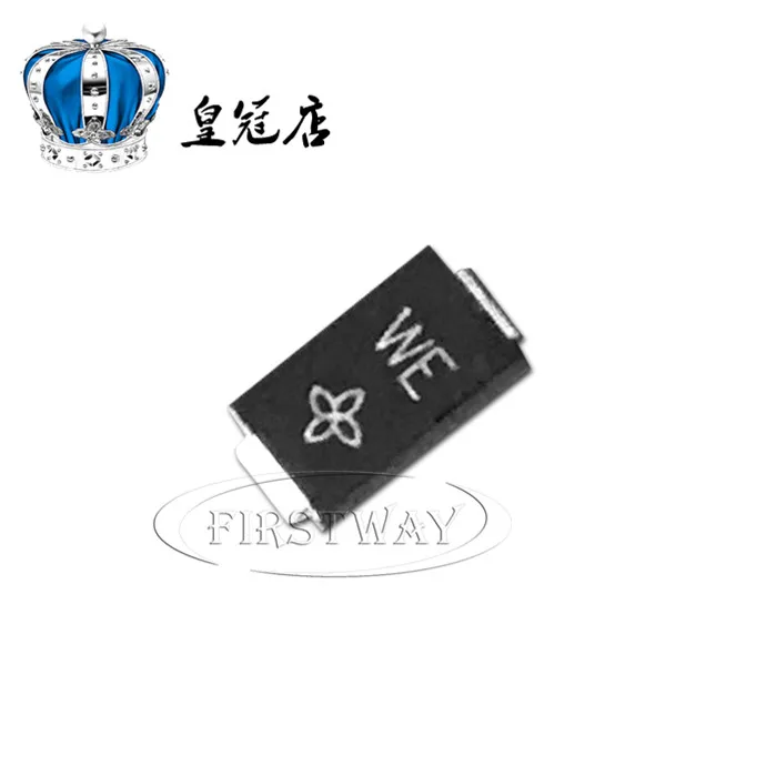 SMD TVS SMAJ5.0CA DO 214AC Шелковый экран WE 5V Двунаправленный SMA трансформационный диод|diode
