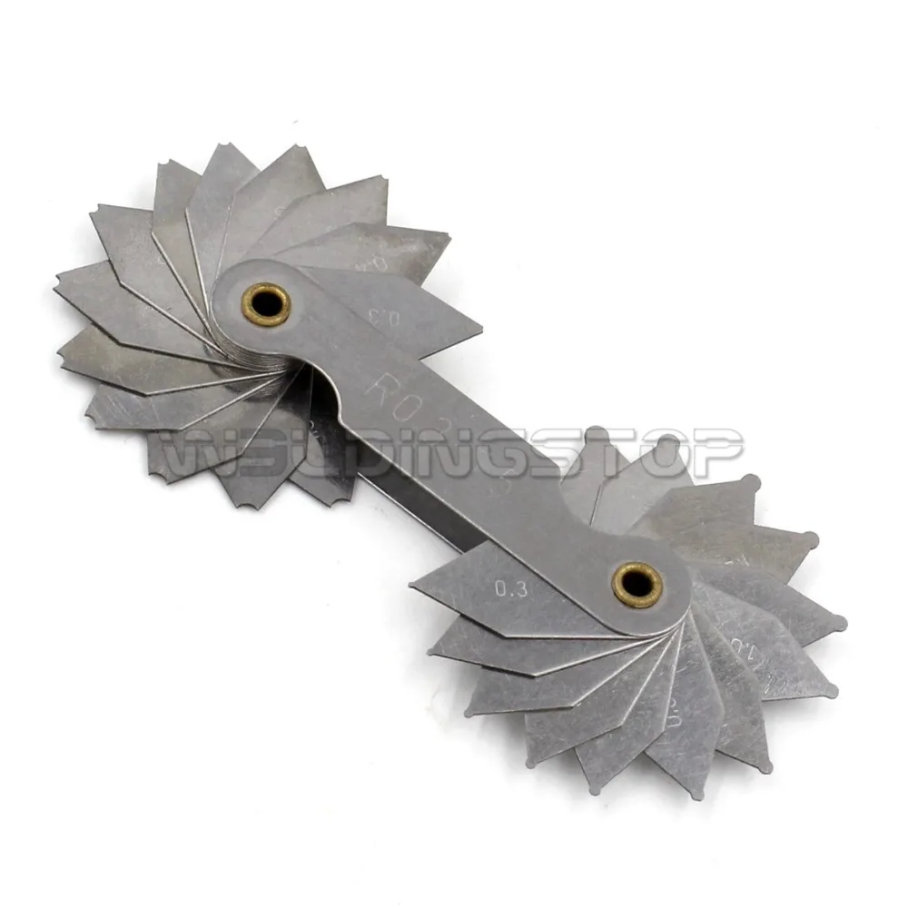 

Radius gage Gauge Fillet set R0.3~1.5mm Concave Convex arc end internal external
