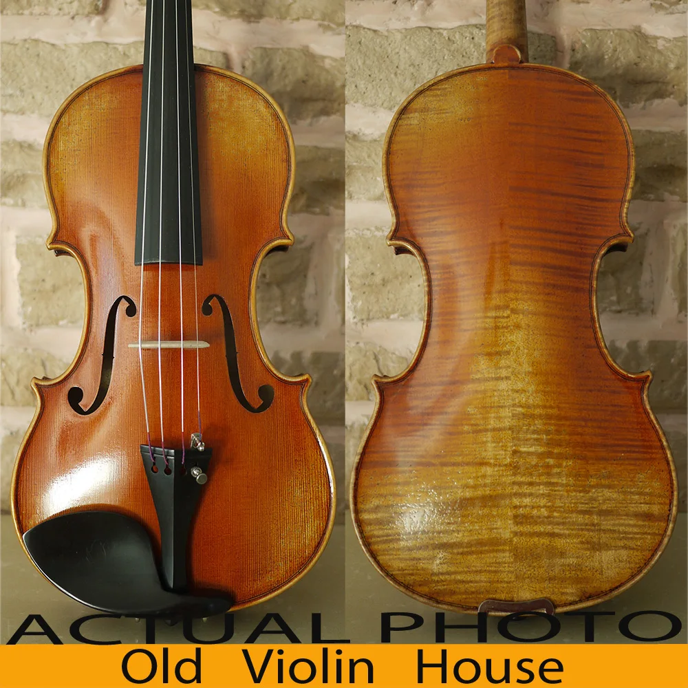 Carpathian Spruce Guarneri Del Gesu 1737 скрипка модуль с Lable. Обер мост, антикварная лакированная, № 2863