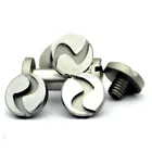 Нож для самостоятельного изготовления ножей, 2 шт., ручка, винтовые ножи, вихрь, вращающаяся заклепка, цветок сливы, острый, 12 размеров, прямой складной нож