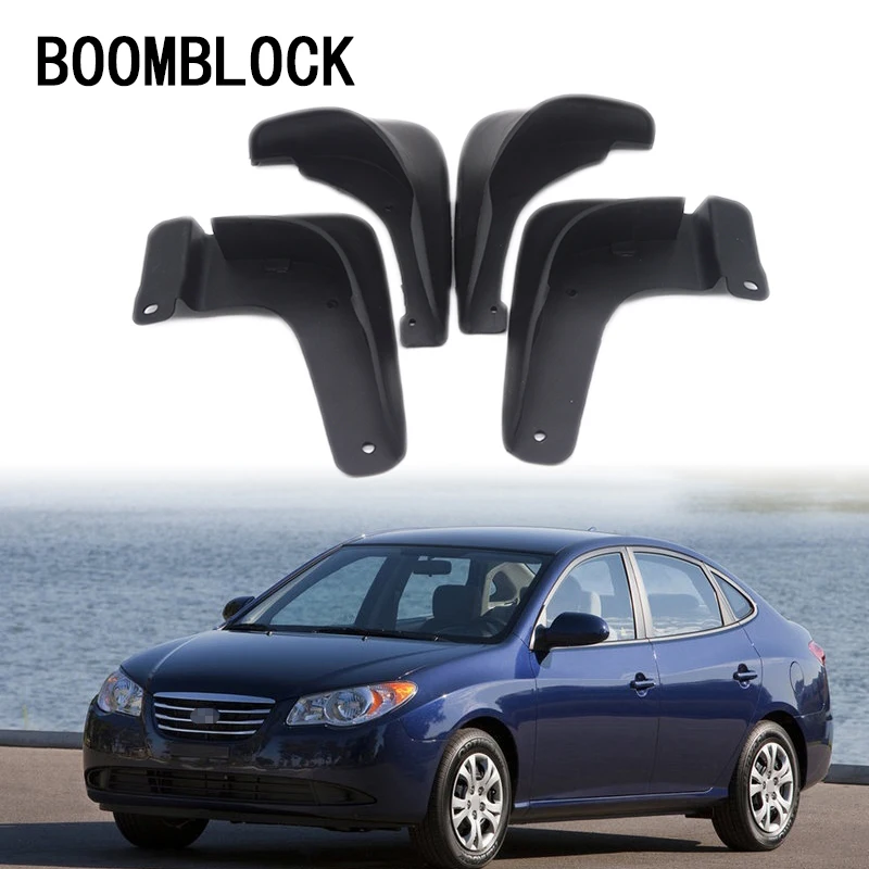 BOOMBLOCK, 1 комплект, автомобильные передние и задние брызговики для hyundai Elantra HD 2007 2008 2009 2010, аксессуары четвёртого поколения, брызговик, крыло