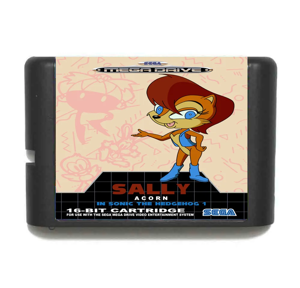 Sonic зубная щётка Салли 16 бит MD карточная игра для Sega MegaDrive Genesis игровой консоли| |