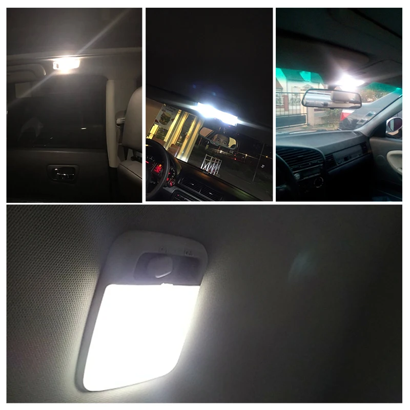 

1 PC Car LED Festoon Reading Light Bulb 12V COB 31MM 36MM 39MM 42MM White 6500K Auto Interior Dome Lights LED Trunk Lamp Bulbs