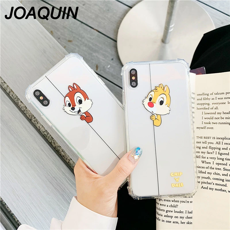 Cute Squirrel Phone Case For iphone 7 Cartoon Chip Dale Coque 6 6S 8 Plus XS MAX XR Soft TPU Back Cover 2019 New |