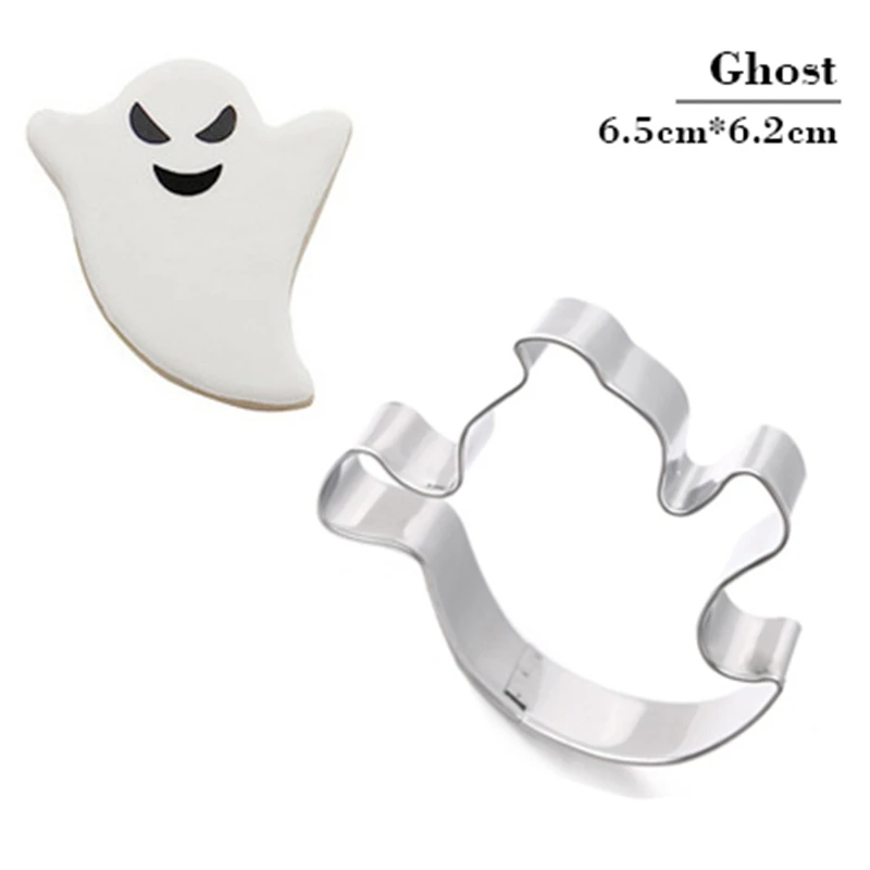 

Stainless Steel Halloween Bat Ghost Cookie Cutter Cake Decorating Fondant Cutters Tool Cookies Mold Baking Tool