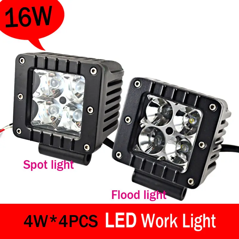 Высокое качество супер яркий квадратный 16 Вт внедорожный светильник/Внедорожный