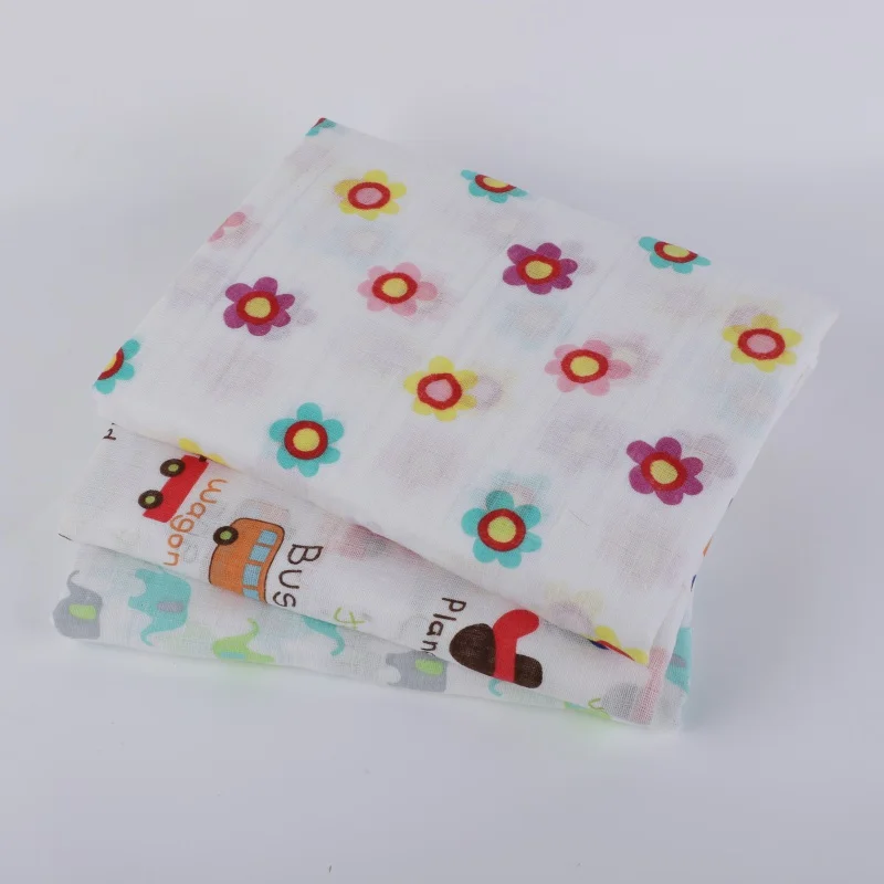 

Muslin Cotton Baby Swaddle Multi-use Baby Blankets Newborn Swaddle Muslin Infant Sleepsack Stroller Cover