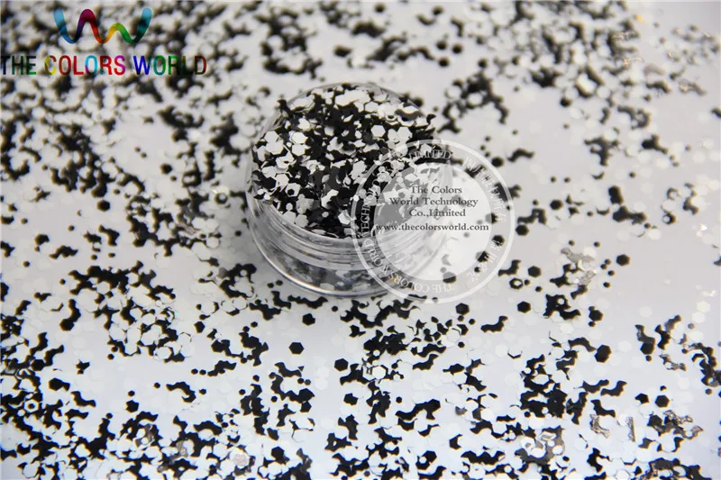 Блестки для Хэллоуина 4 смешанных растворимых цвета летучая мышь шестигранные