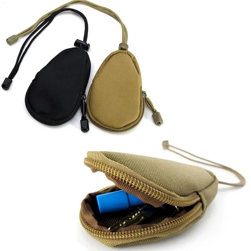 EDC Мини-кошельки для ключей, держатель для мужчин, кошельки для монет, сумка в стиле милитари, камуфляжная сумка, маленький карман, брелок на молнии, чехол на выход